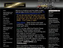 Tablet Screenshot of ezgolfcart.com